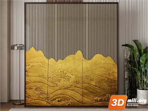 Folding screen Skp Files 